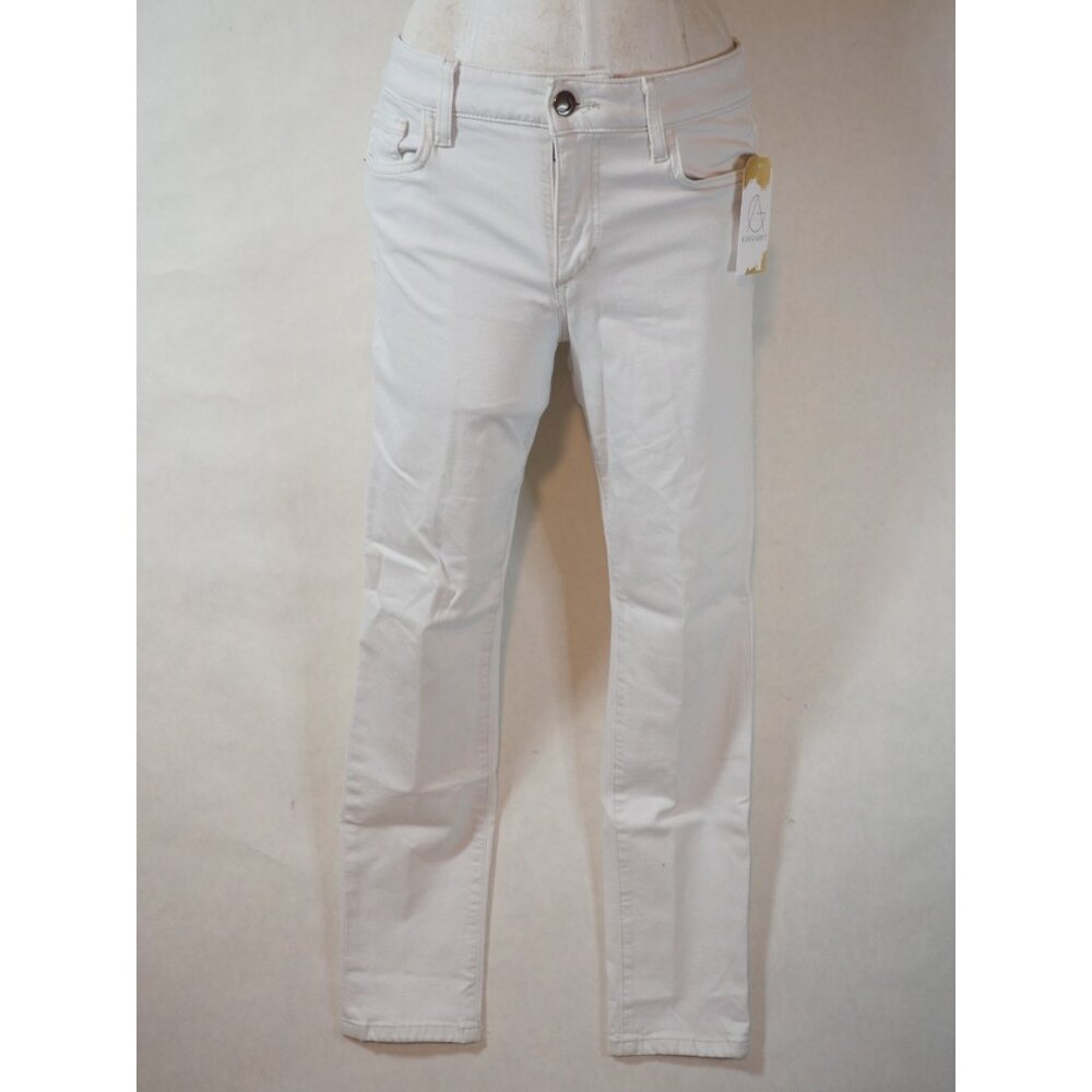 Joe's Jeans White Pennie Straight Skinny Denim Jeans, Size 26